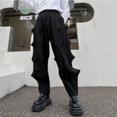 Hearujoy Pleated Male Niche Desgin Harem Pants Men's Soild Color Casual Chic Trousers Korean Fashion Spring Stylish 9A7863